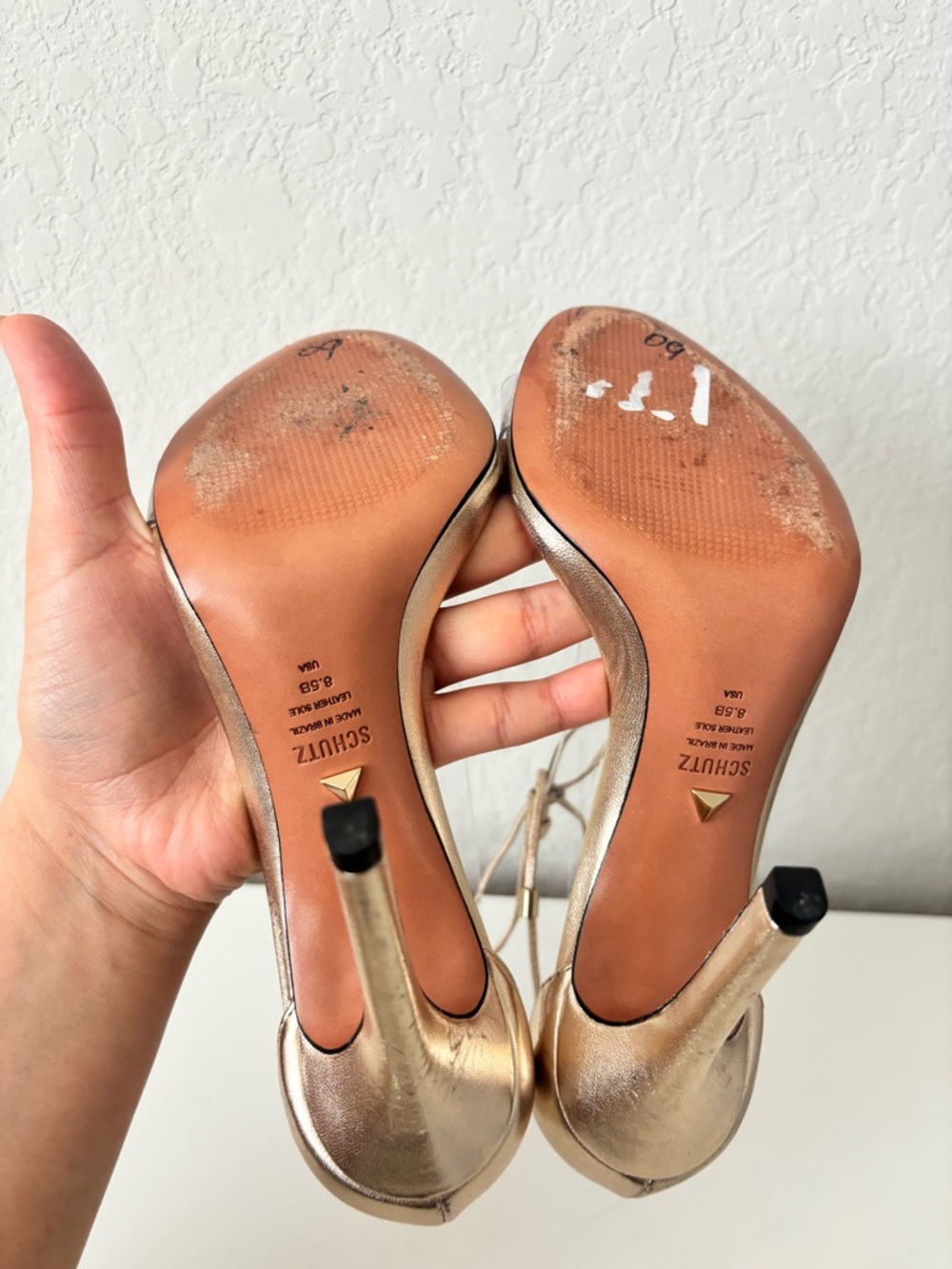 SCHUTZ
Women's Josseana Open Toe Nubuck High-Heel Sandals Size 8.5 - Picture 9 of 11